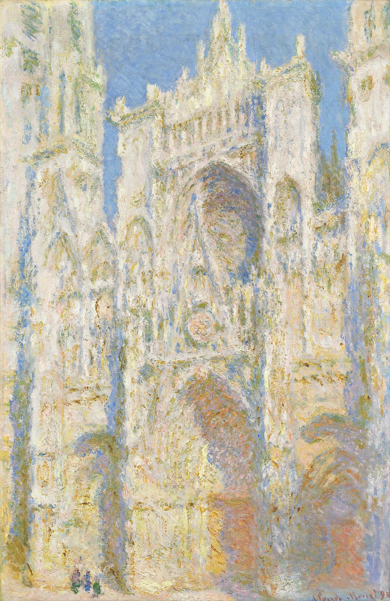 Rouen Cathedral, West Façade, Sunlight (1894)