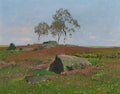 Vue de la porte de Montrouge et des jardins, prise de la rue Lakanal au Grand-Montrouge (1895)