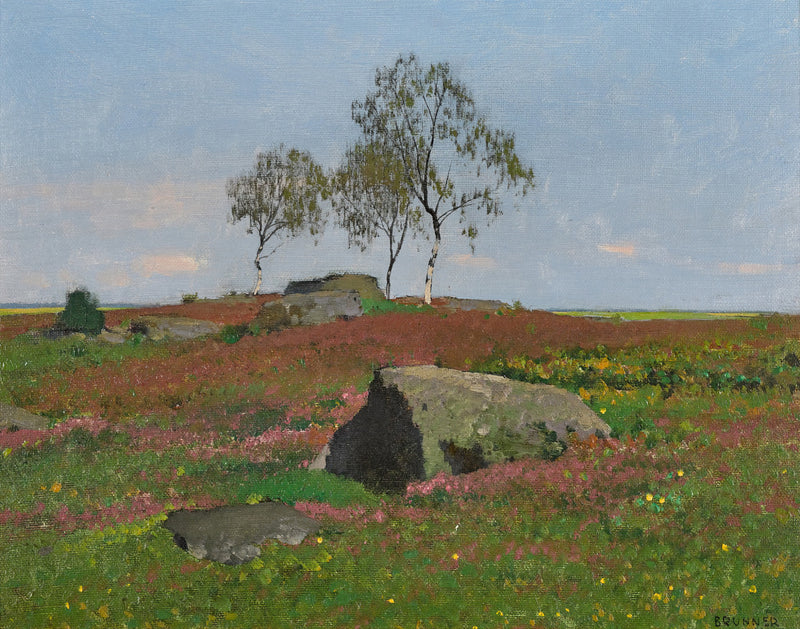 Vue de la porte de Montrouge et des jardins, prise de la rue Lakanal au Grand-Montrouge (1895)