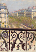Un Balcon, Boulevard Haussmann (1880)