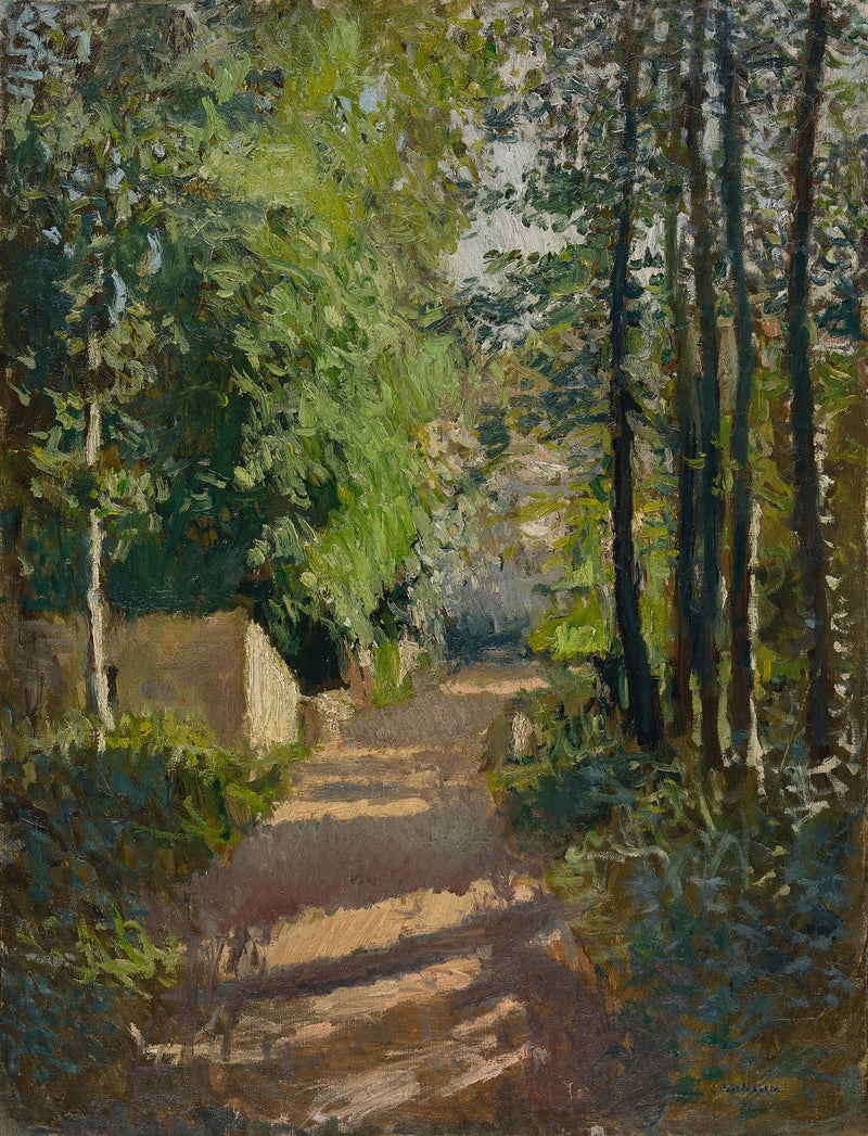 Allée sous-bois, Normandie (1882)