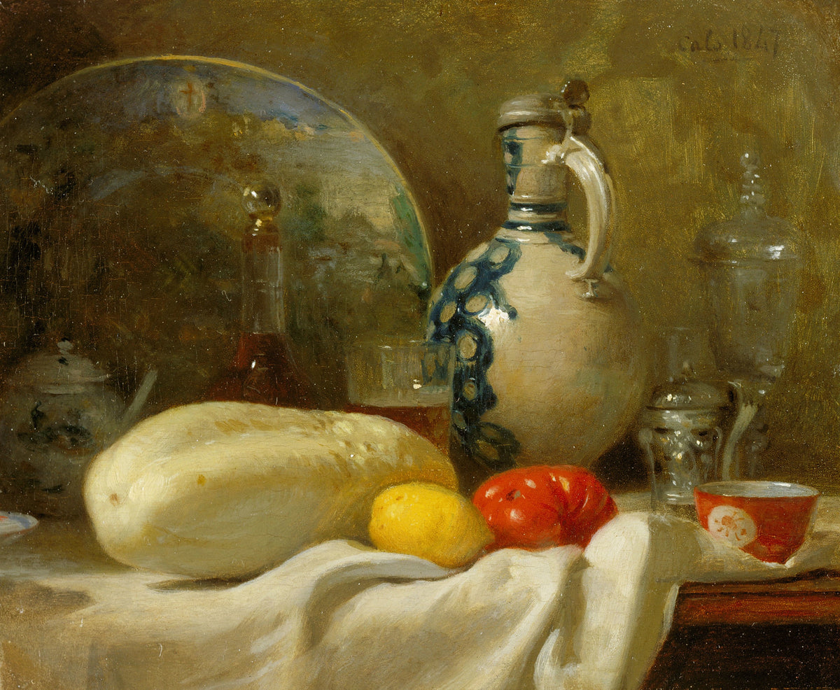 Still Life with a Cucumber and a Pitcher (1847)