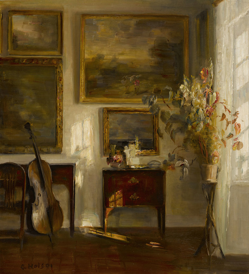 Interior with cello