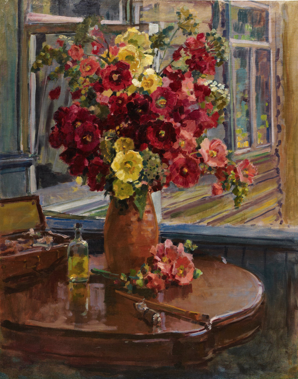 Still Life With Hollyhocks (1948)