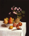 Still life (primroses, pears and promenates) (1836 - 1904)