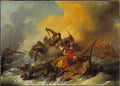 Battle at Sea between Soldiers and Oriental Pirates (1767)