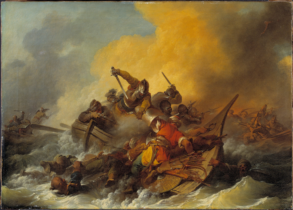 Battle at Sea between Soldiers and Oriental Pirates (1767)