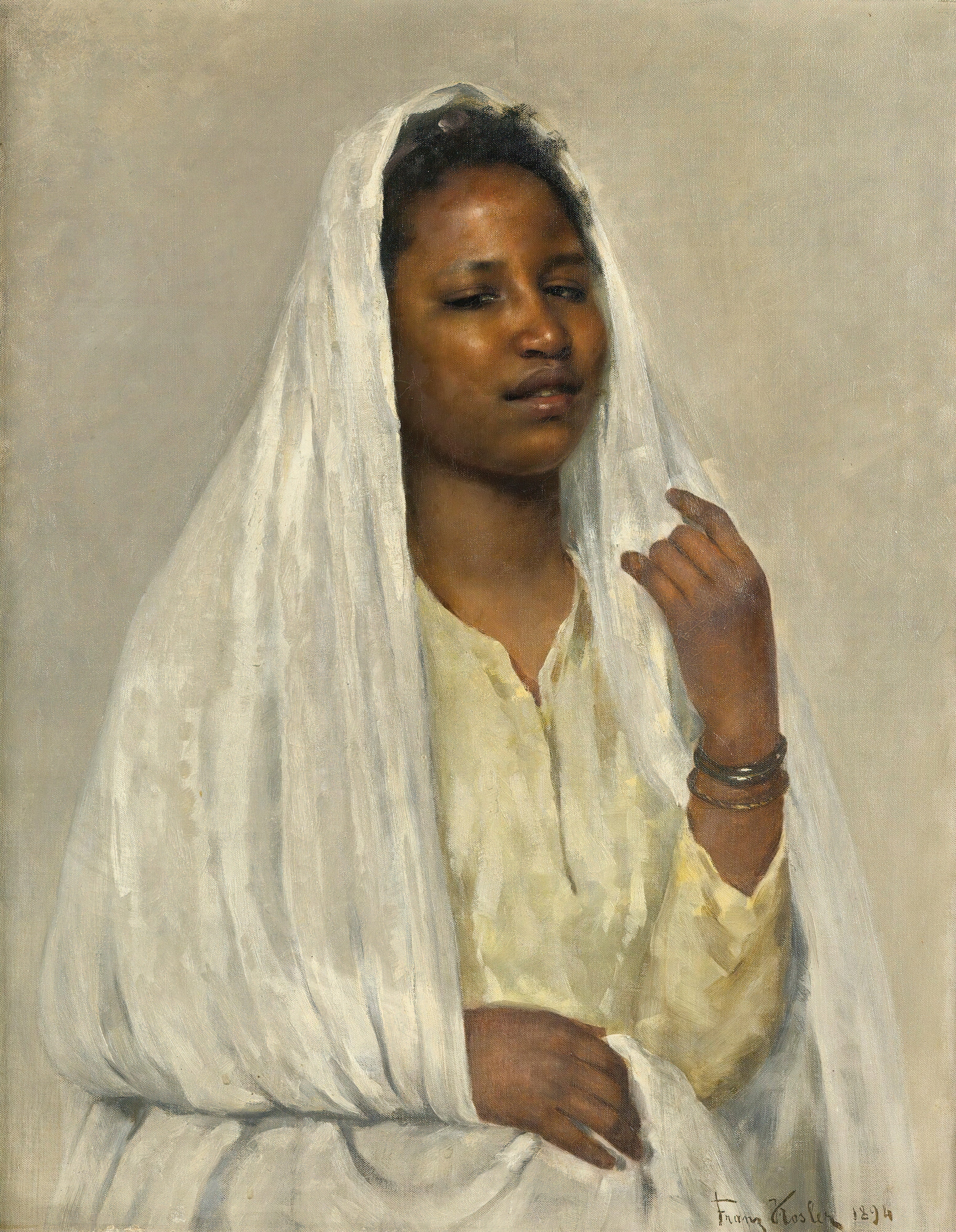 African Beauty In White