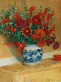 Bouquet de Fleurs au Vase Bleu