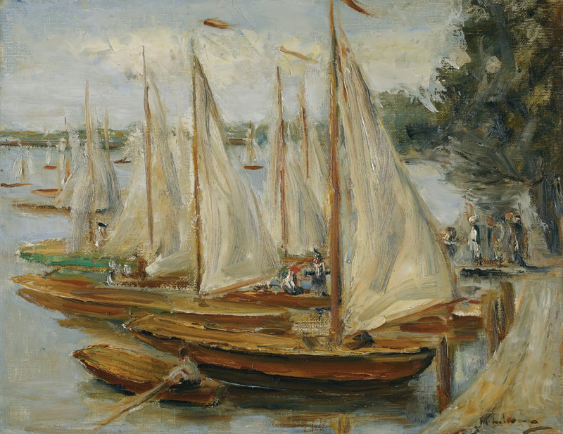 Sailing Boats On Wannsee Lake