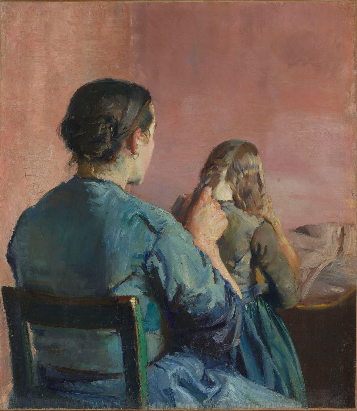 Braiding her Hair